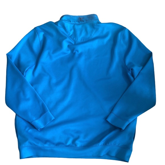 PRO TOUR ATHLEISURE LIGHT BLUE LONG SLEEVE PULLOVER QUARTER ZIP GOLF SWEATSHIRT - Picture 2 of 12